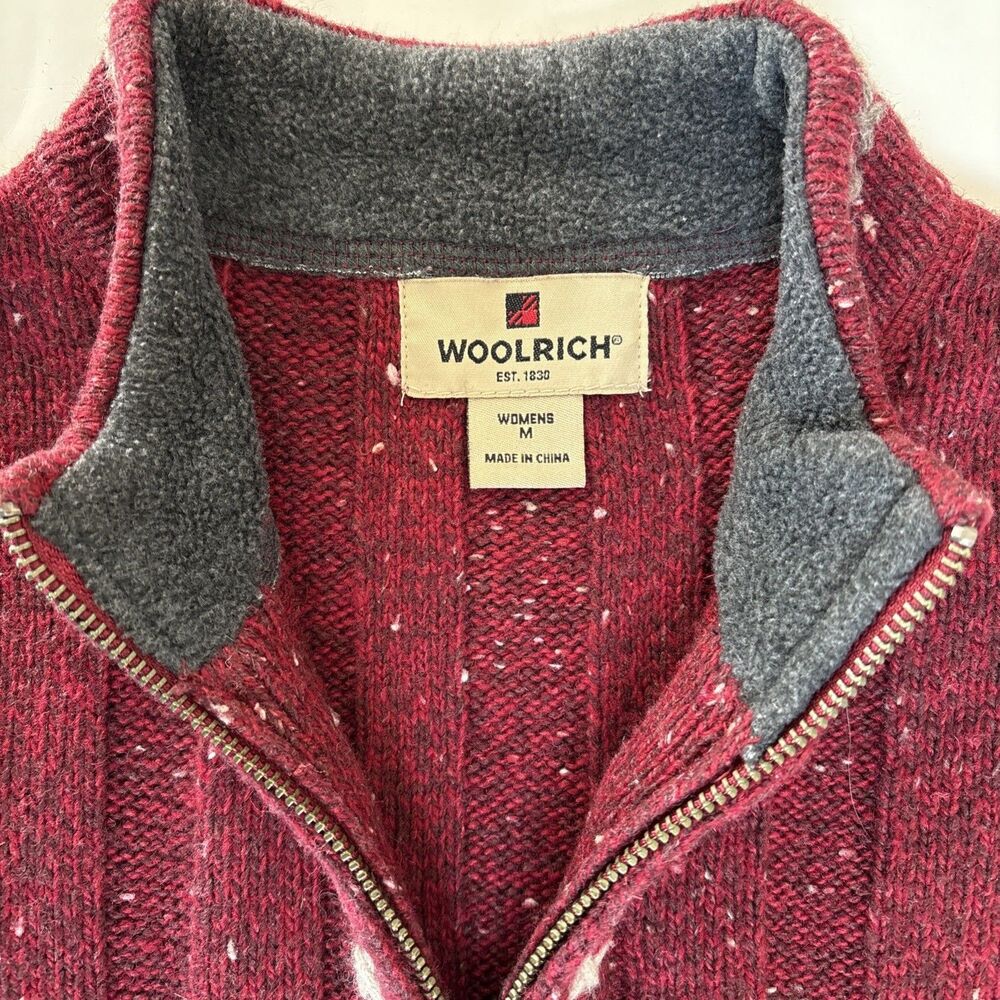 Ladies Woolrich Ruby Heather Wool Blend Embroider… - image 2